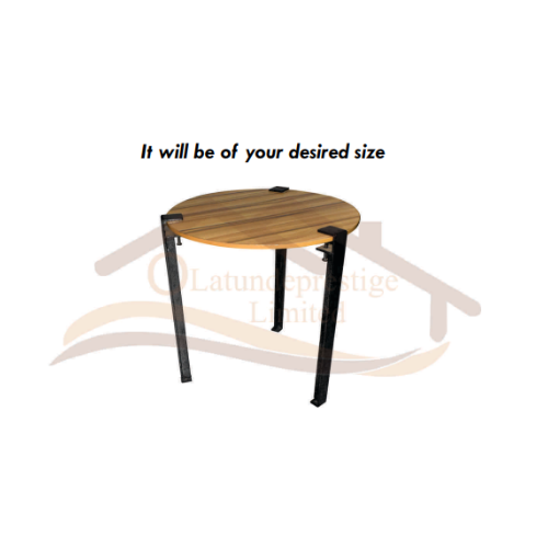 Circular Foldable Table With Hinge